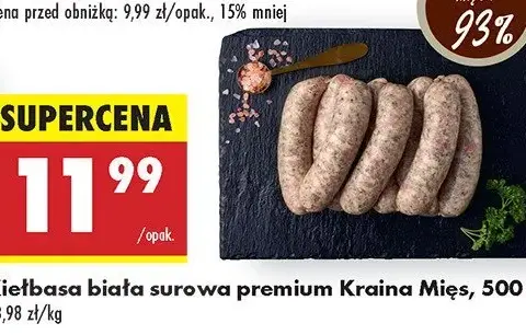 Kiełbasa biała z szynki Biedronka - najlepsze promocje na Wielkanoc