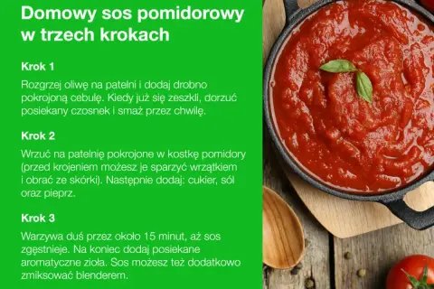 Jak zrobić sos pomidorowy z przecieru: przepis krok po kroku. Aromatyczny, domowy sos pomidorowy gotowy w mig!