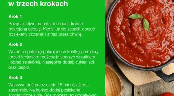 Jak zrobić sos pomidorowy z przecieru: przepis krok po kroku. Aromatyczny, domowy sos pomidorowy gotowy w mig!
