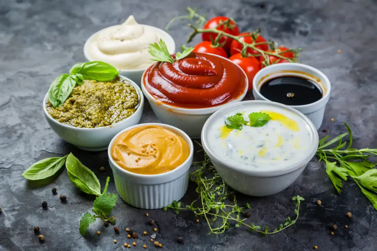 Jak zrobić sos jogurtowy do surówki który nie jest zbyt rzadki? Oto inspiracje: jogurtowy, pesto, musztarda, ketchup, sos sojowy, majonez.